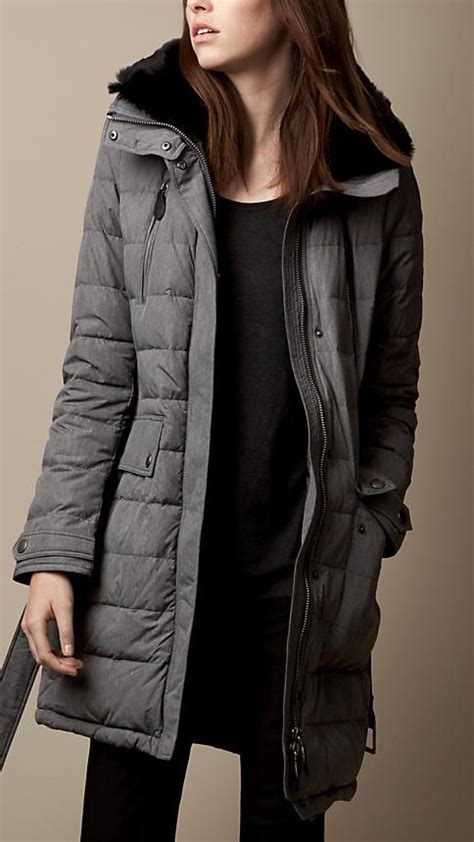 burberry grey puffer jacket|burberry puffer jacket for women.